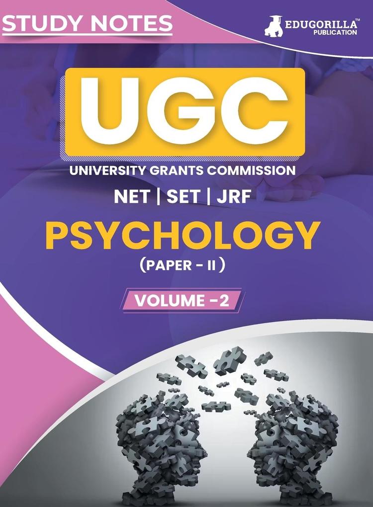 UGC NET Paper II Psychology (Vol 2) Topic-wise Notes (English Edition) | A Complete Preparation Study Notes with Solved MCQs