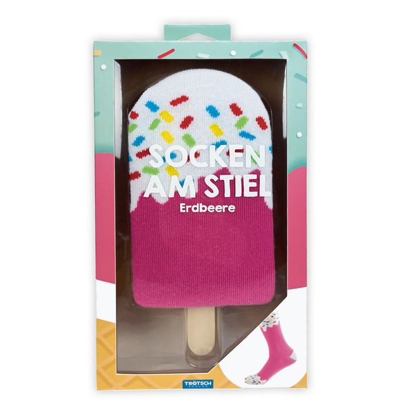 Trötsch Socken am Stiel Erdbeere