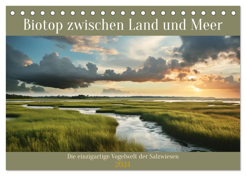 Biotop zwischen Land und Meer (Tischkalender 2024 DIN A5 quer) CALVENDO Monatskalender