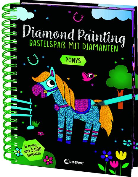 Diamond Painting - Bastelspaß mit Diamanten - Ponys