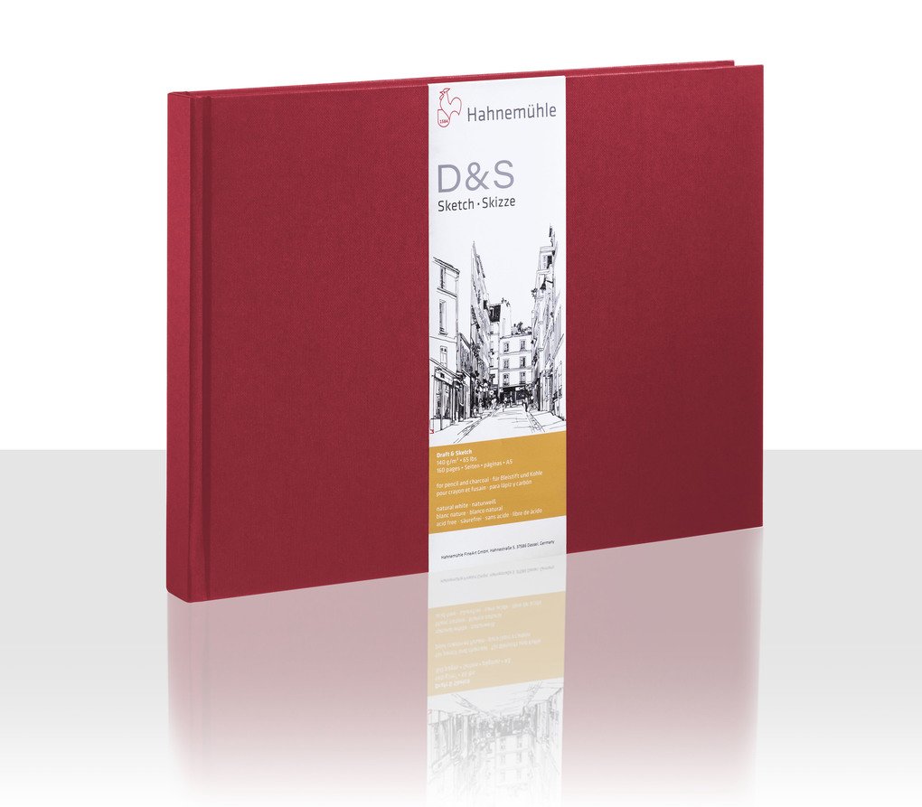 Hahnemühle Papier Skizzenbuch D&S DIN A 5 Querformat 140 g/m²