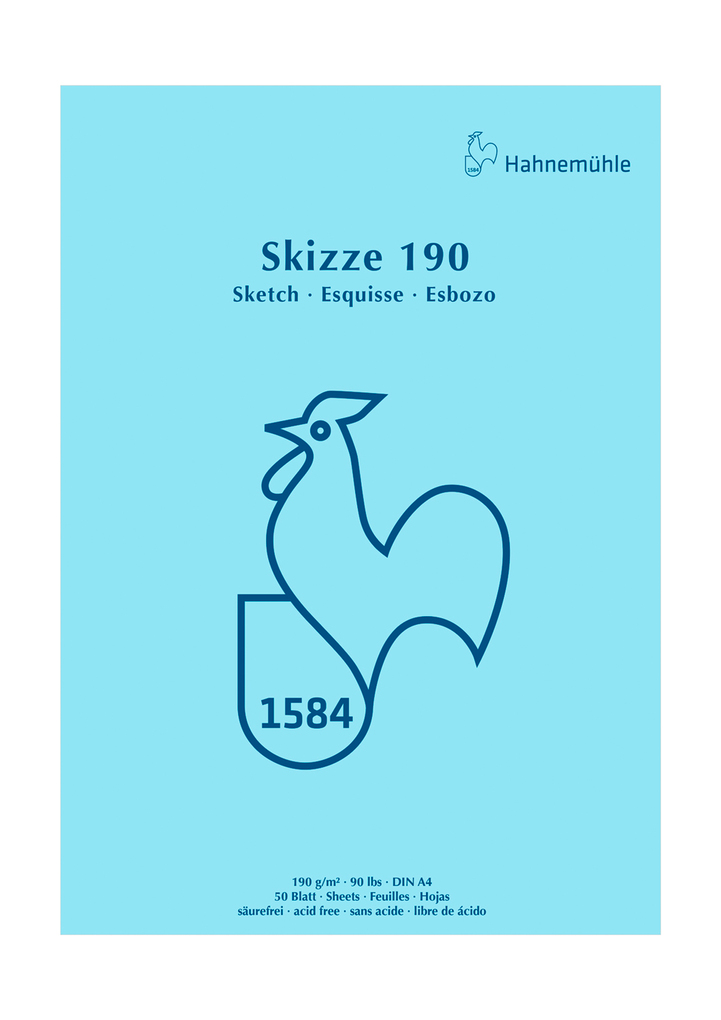 Hahnemühle Papier Skizze 190 DIN A4 190 g/m²