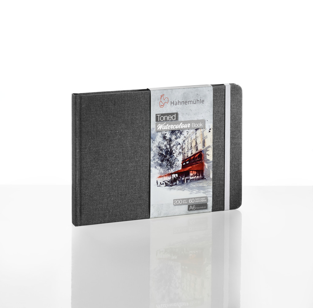Hahnemühle Papier Toned Watercolour Book DIN A 6 Landschaftsformat 200 g/m²