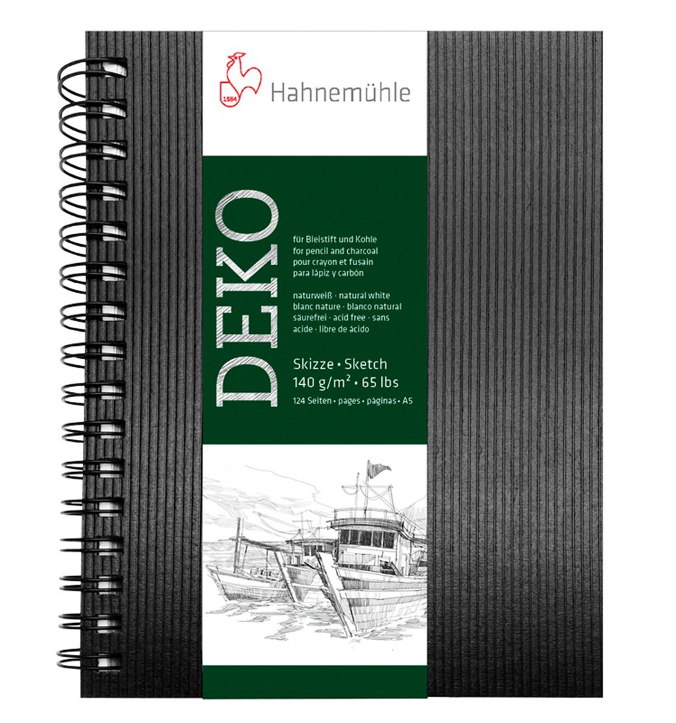 Hahnemühle Papier Skizzenbuch Deko DIN A 5 Hochformat 140 g/m²