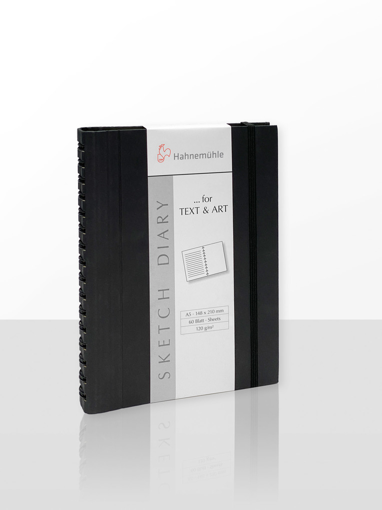 Hahnemühle Papier Sketch Diary Black DIN A 6 120 g/m²