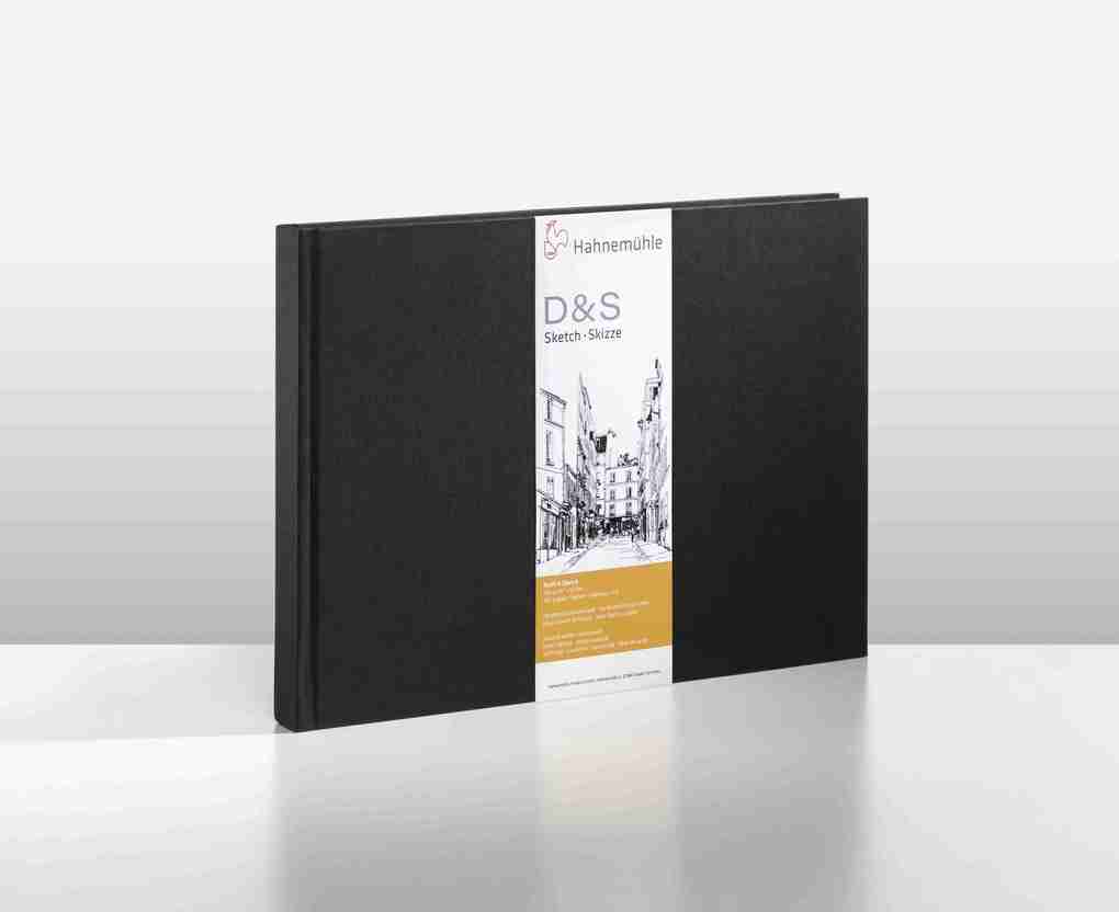 Hahnemühle Papier Skizzenbuch D&S DIN A 4 Querformat 140 g/m²
