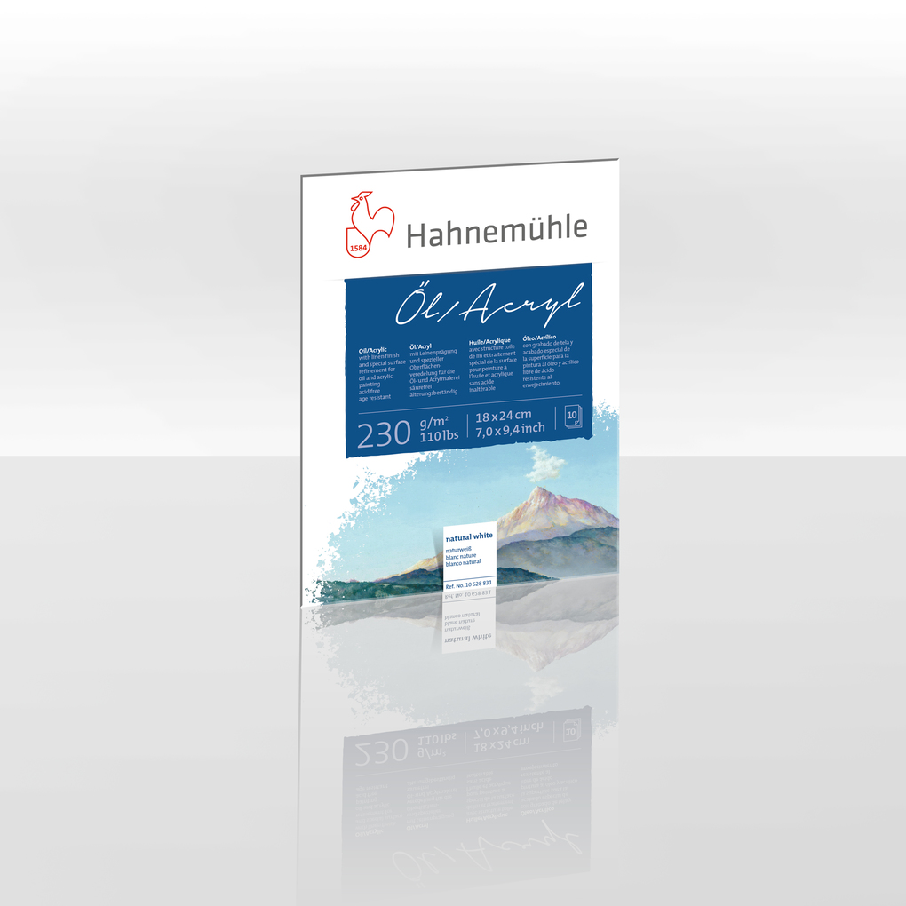 Hahnemühle Papier Öl Acryl 230 18 x 24 cm 230 g/m²