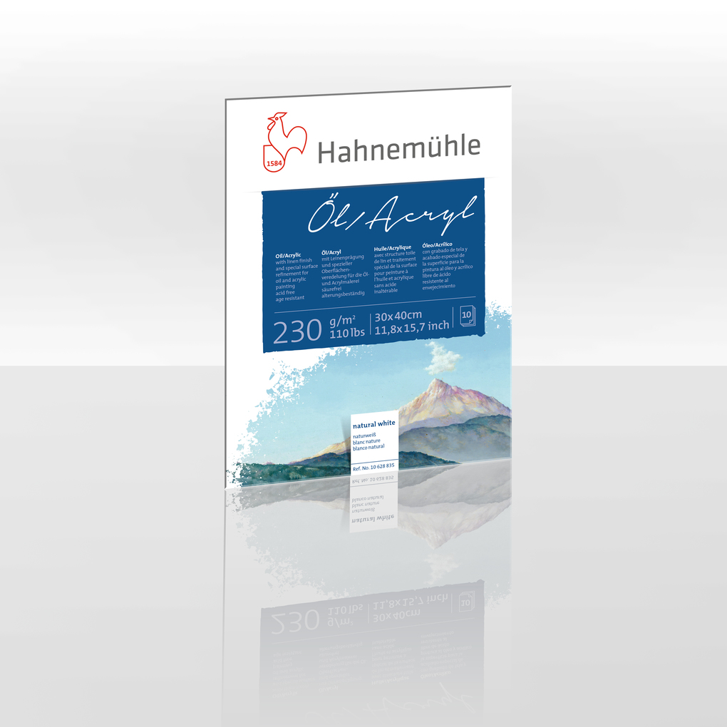 Hahnemühle Papier Öl Acryl 230 30 x 40 cm 230 g/m²