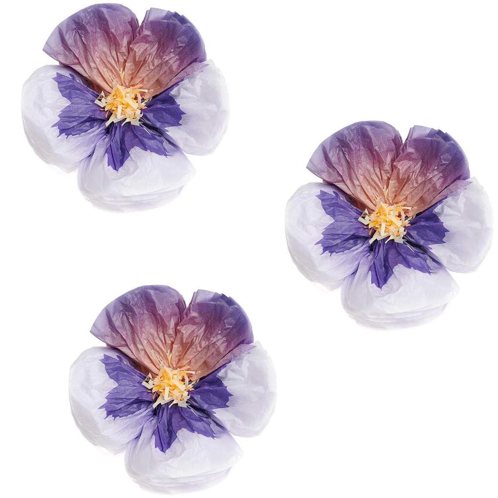 Seidenpapierblumen Stiefmütterchen Lila S FSC MIX Ø 13 cm 3 Stk