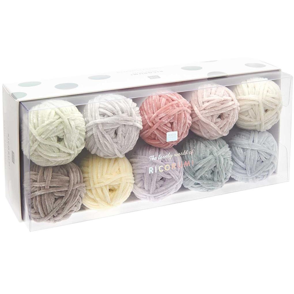 Ricorumi Set 10er 'Nilli Nilli pastel' Farben: 002 005 007 025 018 014 016 011 003 022