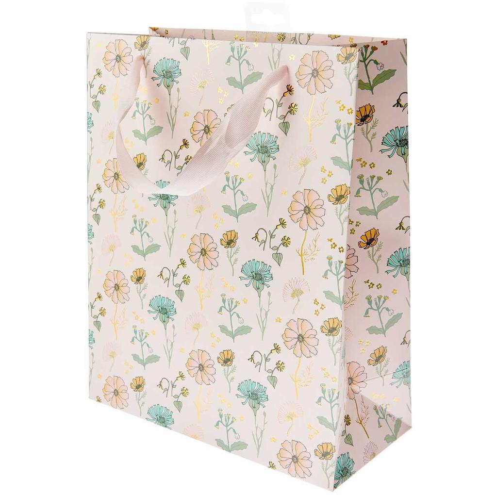 Geschenktüte Blumen Rosa L FSC MIX 26 x 32 x 12 cm 230 g/m²