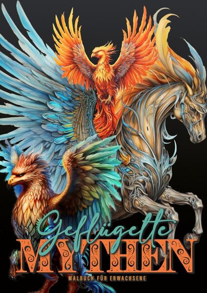 Flying Myths Coloring Book for Adults