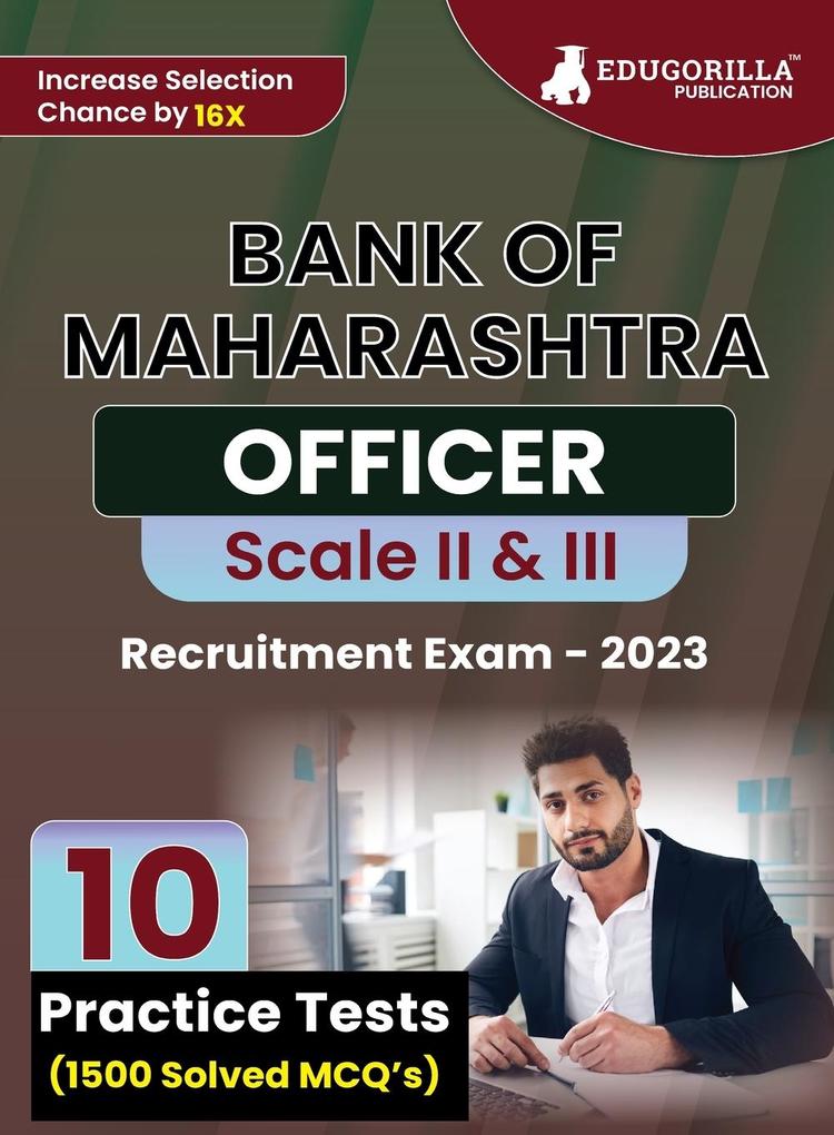 Bank of Maharashtra Officer Scale - II & III Recruitment Exam Book 2023 (English Edition) - 10 Practice Tests (1500 Solved MCQ) with Free Access To Online Tests