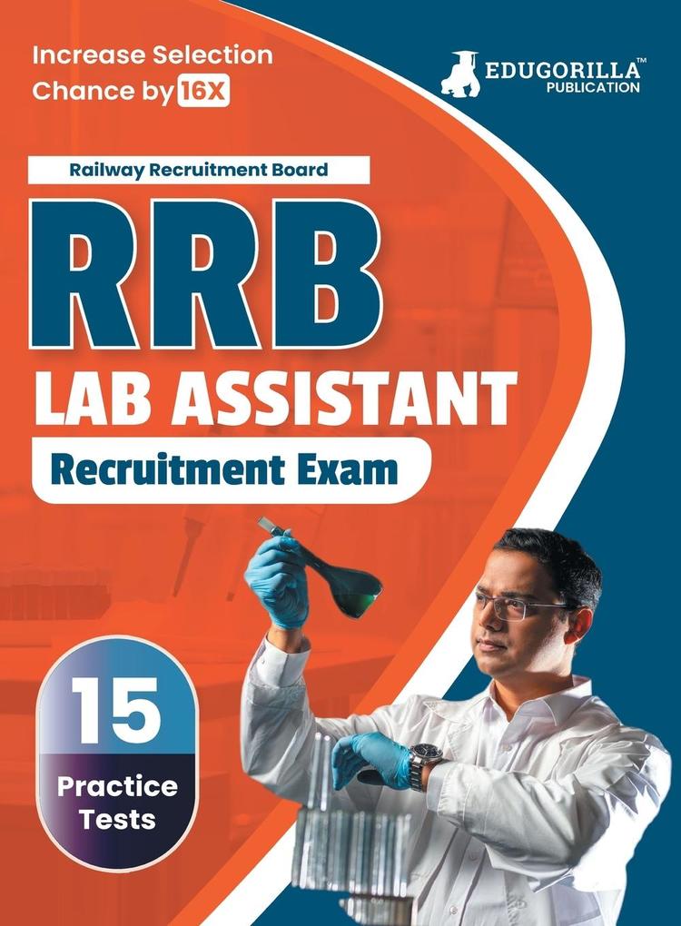 RRB Lab Assistant Recruitment Exam Book 2023 (English Edition) | Railway Recruitment Board | 15 Practice Tests (1500 Solved MCQs) with Free Access To Online Tests