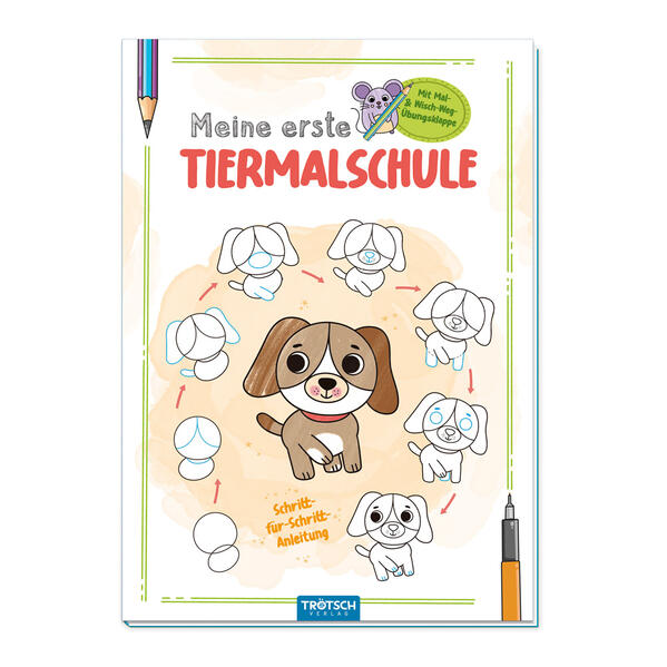 Trötsch Malbuch Meine erste Tiermalschule Hund