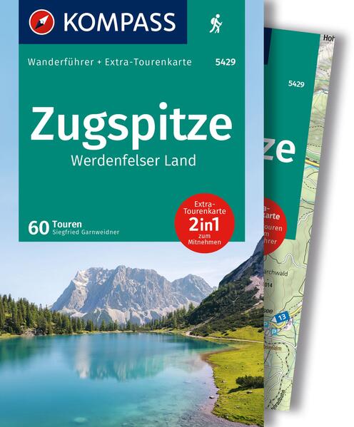 Kompass Karten GmbH Kompass Wanderführer Zugspitze Werdenfelser Land 60 Touren Mit Extra-Tourenkarte