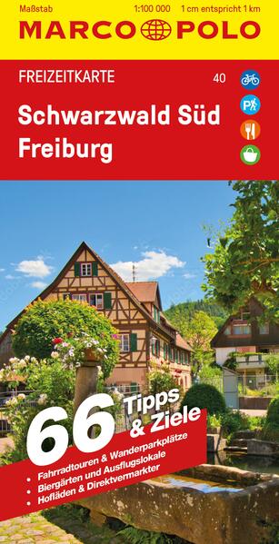 MARCO POLO Freizeitkarte 40 Schwarzwald Süd Freiburg 1:100.000