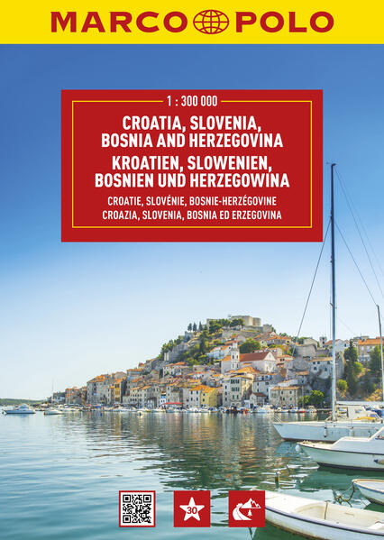 MARCO POLO Reiseatlas Kroatien Slowenien Bosnien und Herzegowina 1:300.000