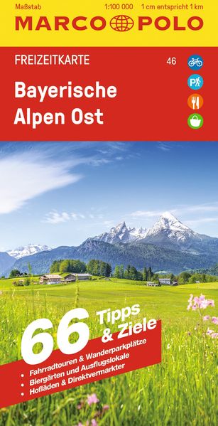 MARCO POLO Freizeitkarte 46 Bayerische Alpen Ost 1:100.000