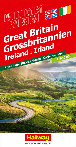 Grossbritannien Irland Strassenkarte 1:650‘000