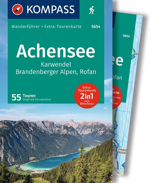 Kompass Karten GmbH Kompass Wanderführer Achensee Karwendel Brandenberger Alpen Rofan 55 Touren Mit Extra-Tourenkarte