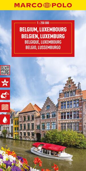 MARCO POLO Reisekarte Belgien Luxemburg 1:250.000