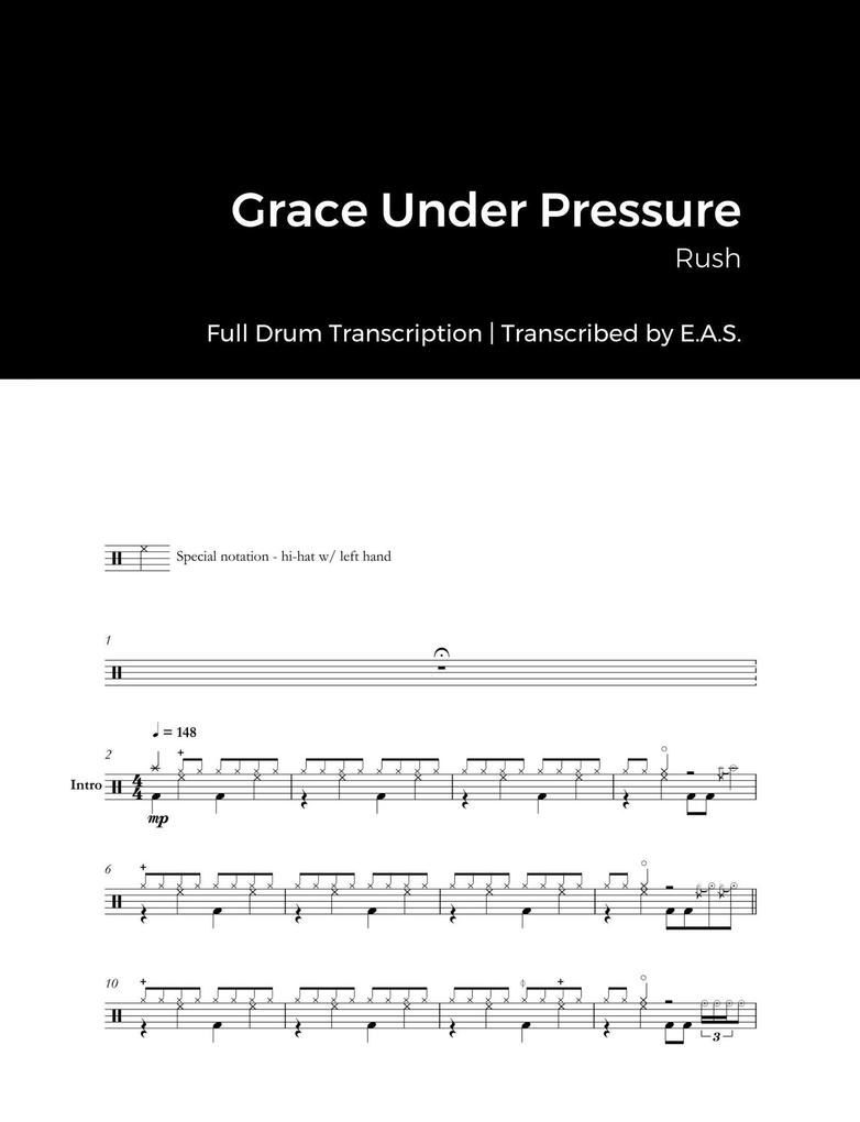 Rush - Grace Under Pressure (Full Album Drum Transcriptions)
