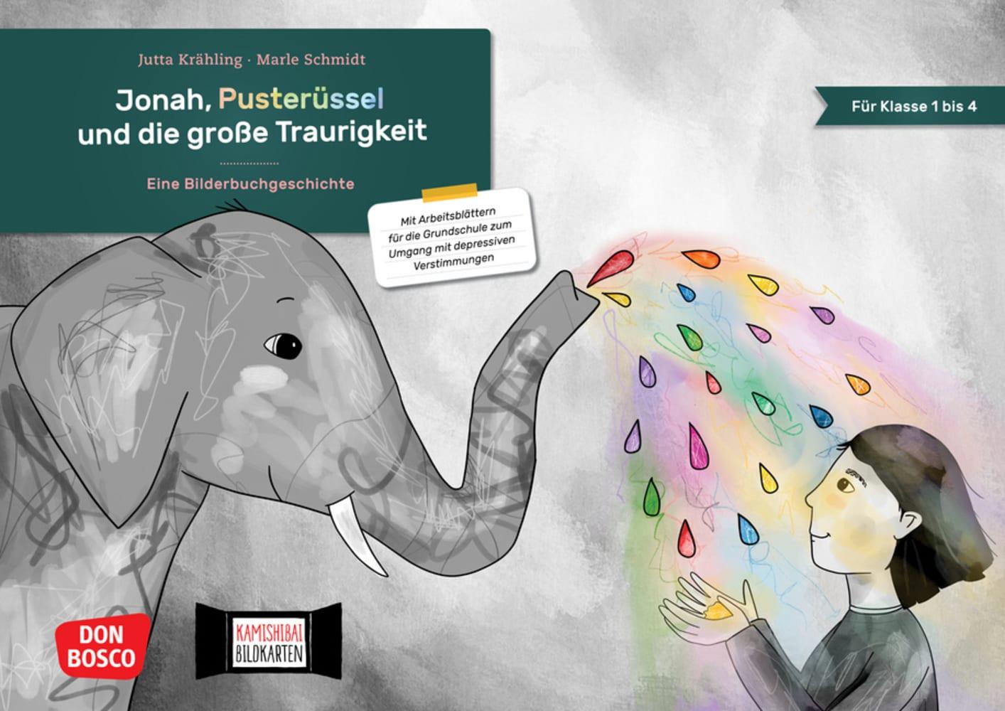 Jonah Pusterüssel und die große Traurigkeit. Kamishibai Bildkartenset
