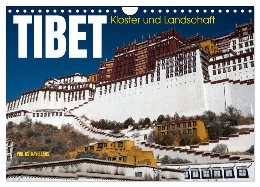Tibet - Kloster und Landschaft (Wandkalender 2024 DIN A4 quer) CALVENDO Monatskalender