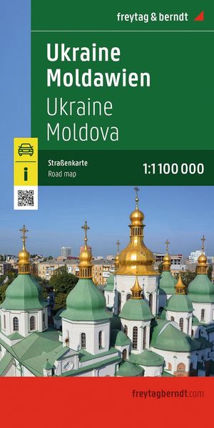 Ukraine - Moldawien Straßenkarte 1:1.000.000 freytag & berndt