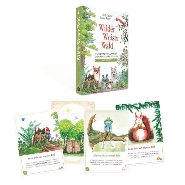 Wilder Weiser Wald. Achtsame Botschaften die Kinderseelen stärken. Kartenset