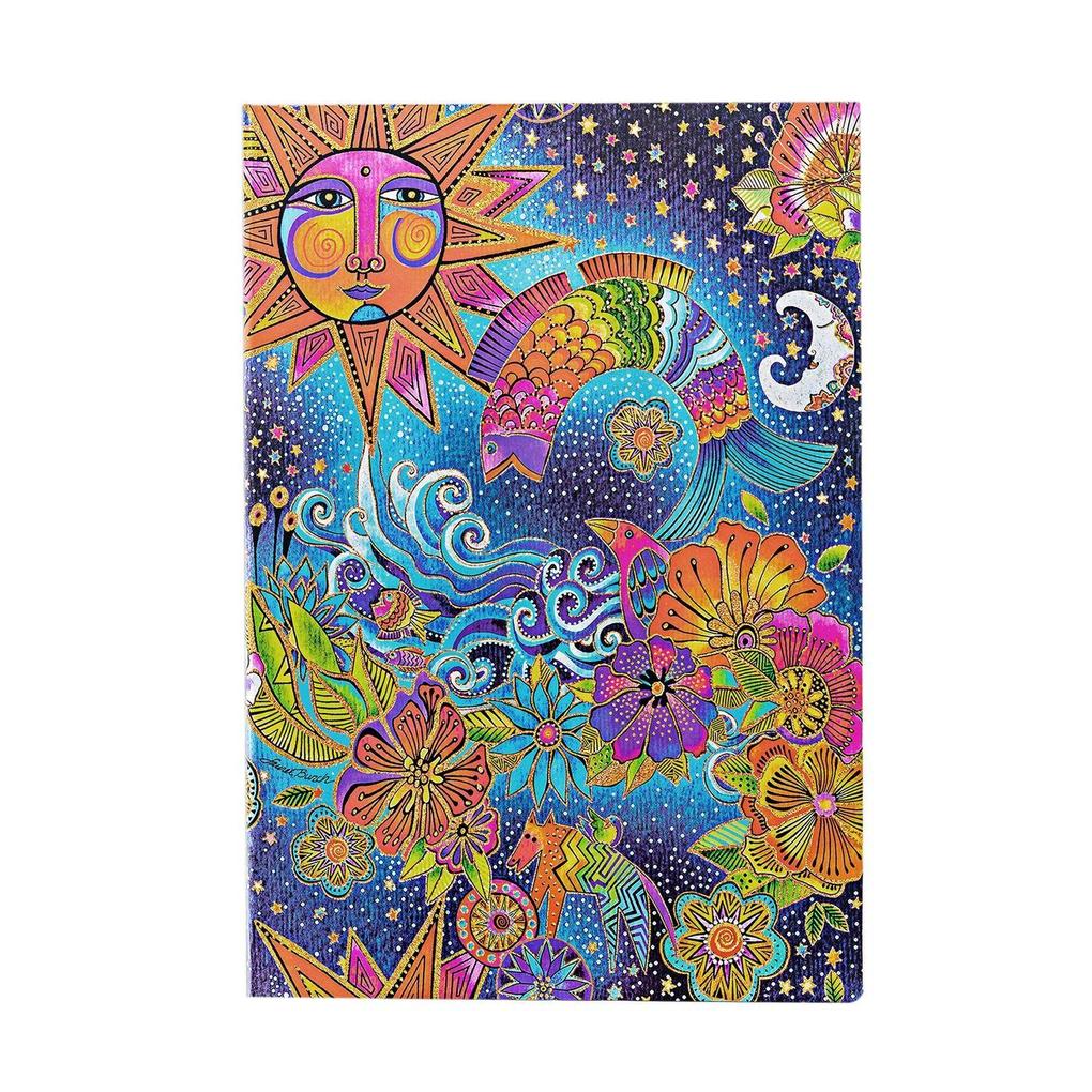 Paperblanks Celestial Magic Whimsical Creations Sketchbooks Grande Sketchbook Elastic Band 112 Pg 200 GSM