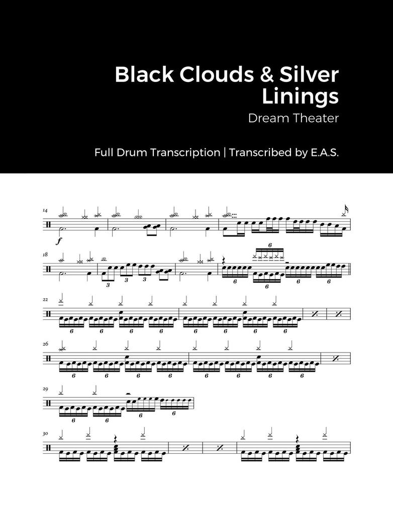 Dream Theater - Black Clouds & Silver Linings (Full Album Drum Transcriptions)