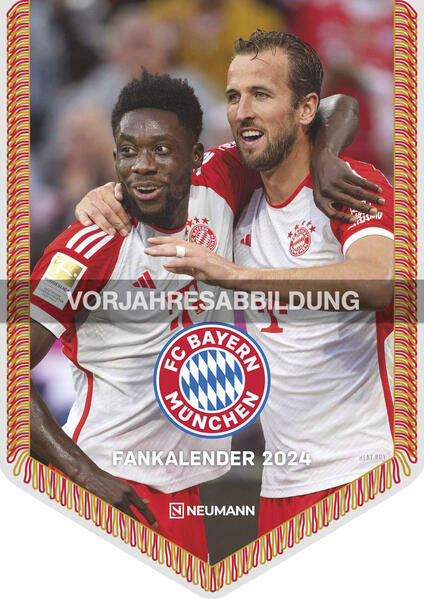 FC Bayern München 2025 - Mini-Bannerkalender - Fan-Kalender - Fußball-Kalender - 21x297 - Sport