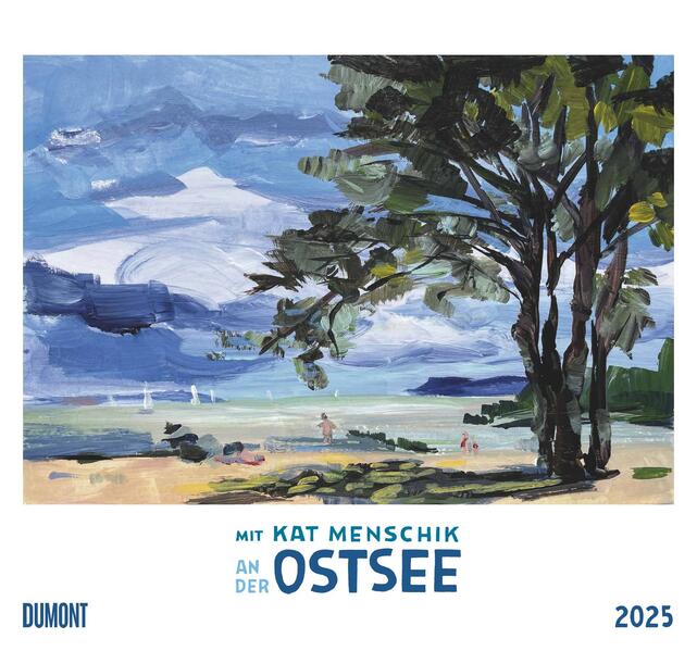 Mit Kat Menschik an der Ostsee 2025 - Kunstkalender - Spiralbindung - Format 38 x 355 cm
