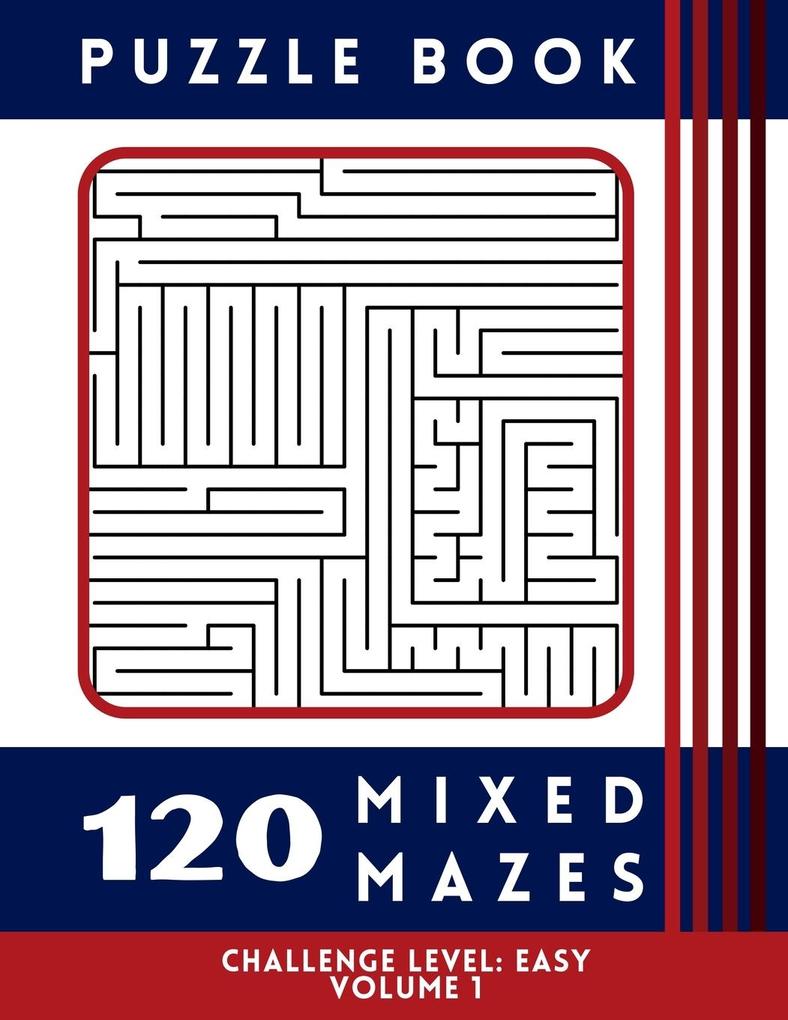 120 Mixed Mazes - Easy Volume 1