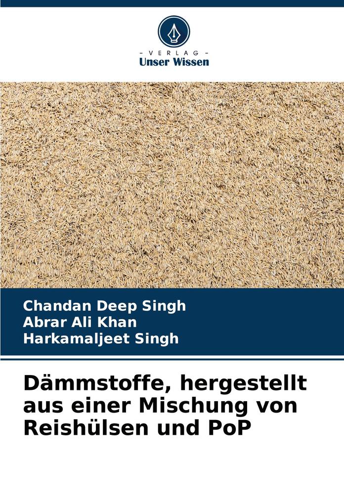 Dämmstoffe hergestellt aus einer Mischung von Reishülsen und PoP