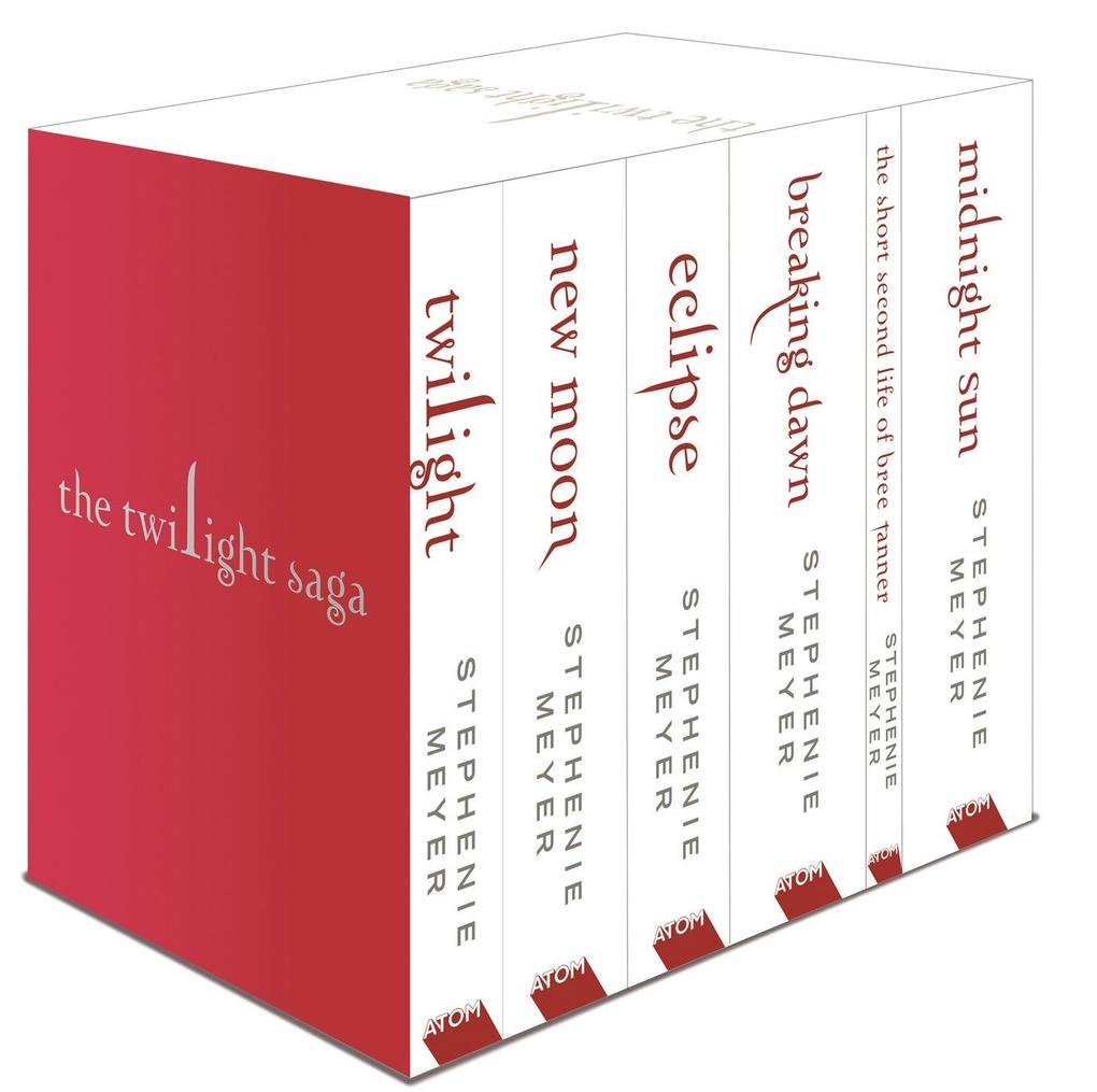 Twilight Saga 6 Book Set by Stephenie Meyer - Twilight, New Moon, Eclipse - YA - Paperback