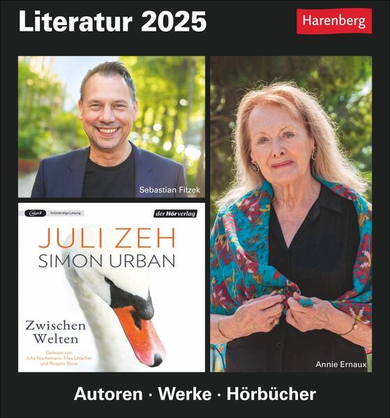 Literatur Tagesabreißkalender 2025 - Kulturkalender - Autoren Werke Hörbücher