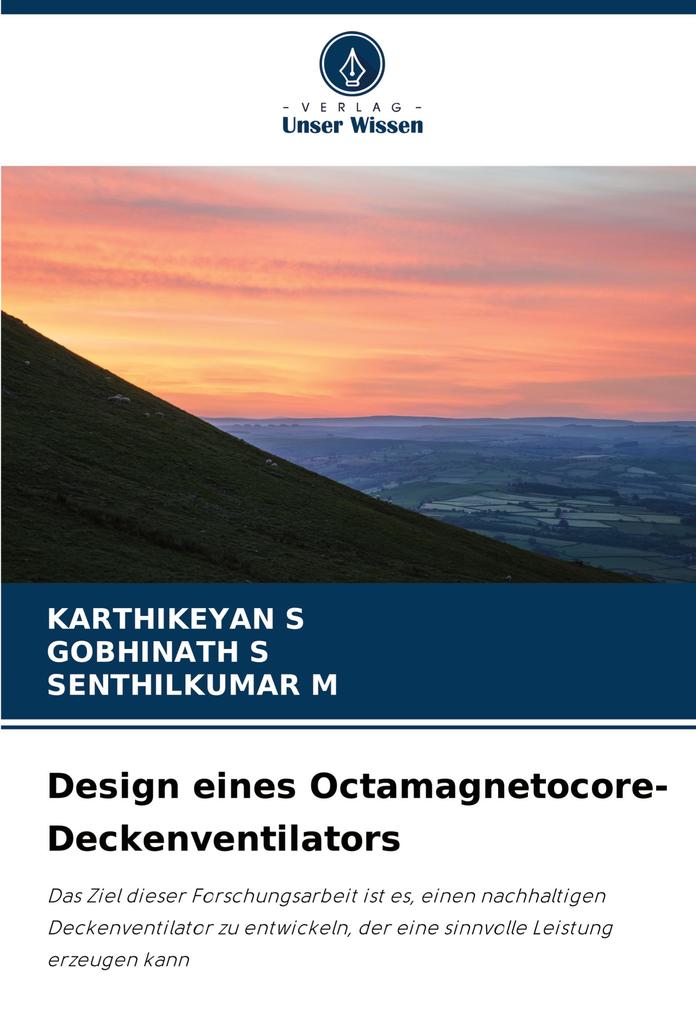 Design eines Octamagnetocore-Deckenventilators