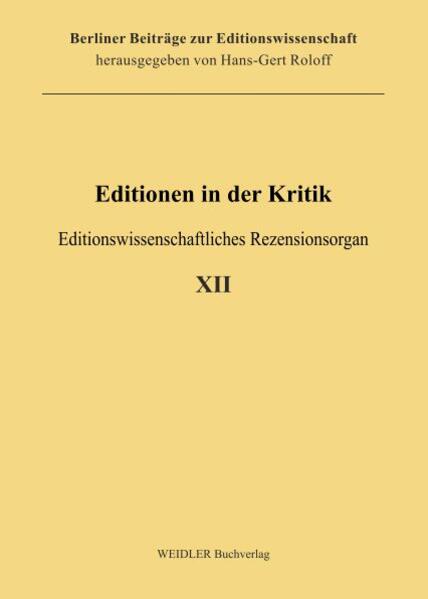 Editionen in der Kritik 12