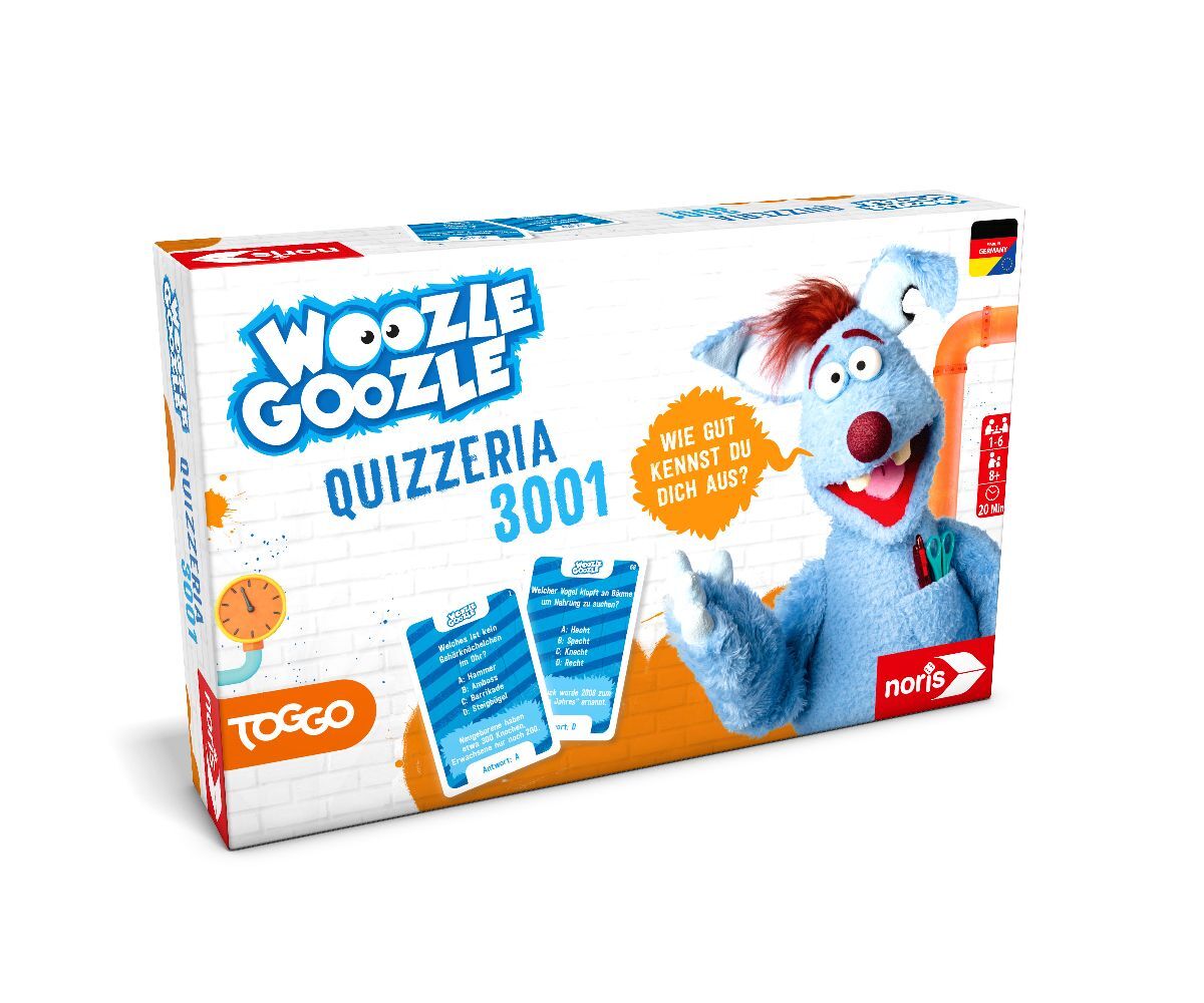 Noris 606102073 - Toggo Woozle Goozle Quizzeria 3001 Quiz ab 8 Jahren Lernspiel