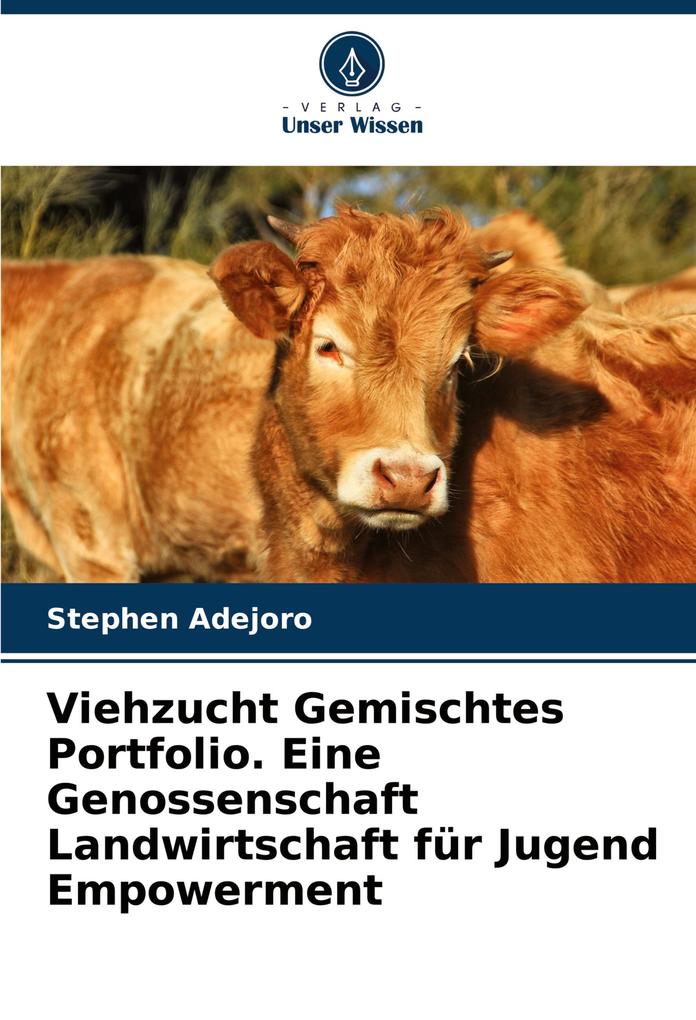 Viehzucht Gemischtes Portfolio. Eine Genossenschaft Landwirtschaft für Jugend Empowerment