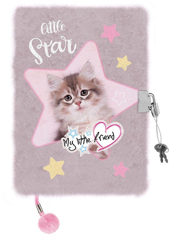 Tagebuch Plüsch PREMIUM Little Star Cat DIN A 5 96 Seiten