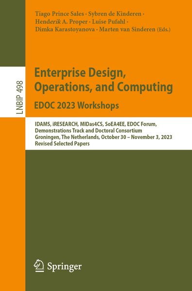 Enterprise Design Operations and Computing. EDOC 2023 Workshops