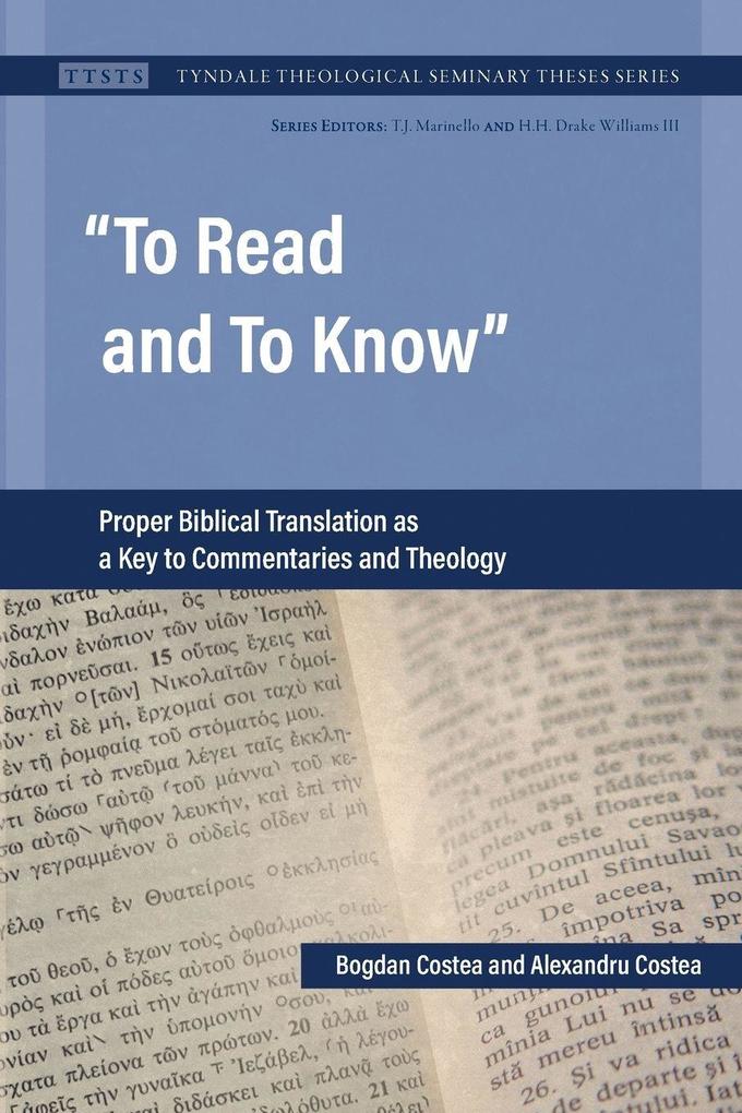 To Read and To Know