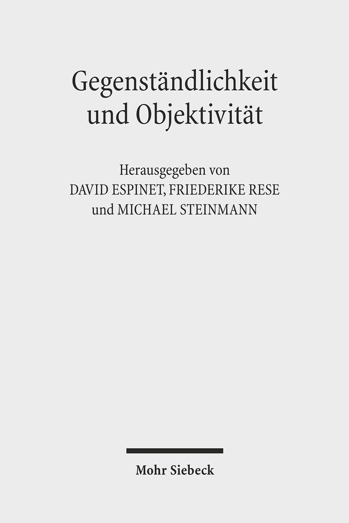 Gegenständlichkeit und Objektivität