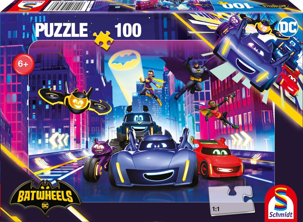 Schmidt Spiele - DC Batwheels: Turbogeladene Action in Gotham City 100 Teile
