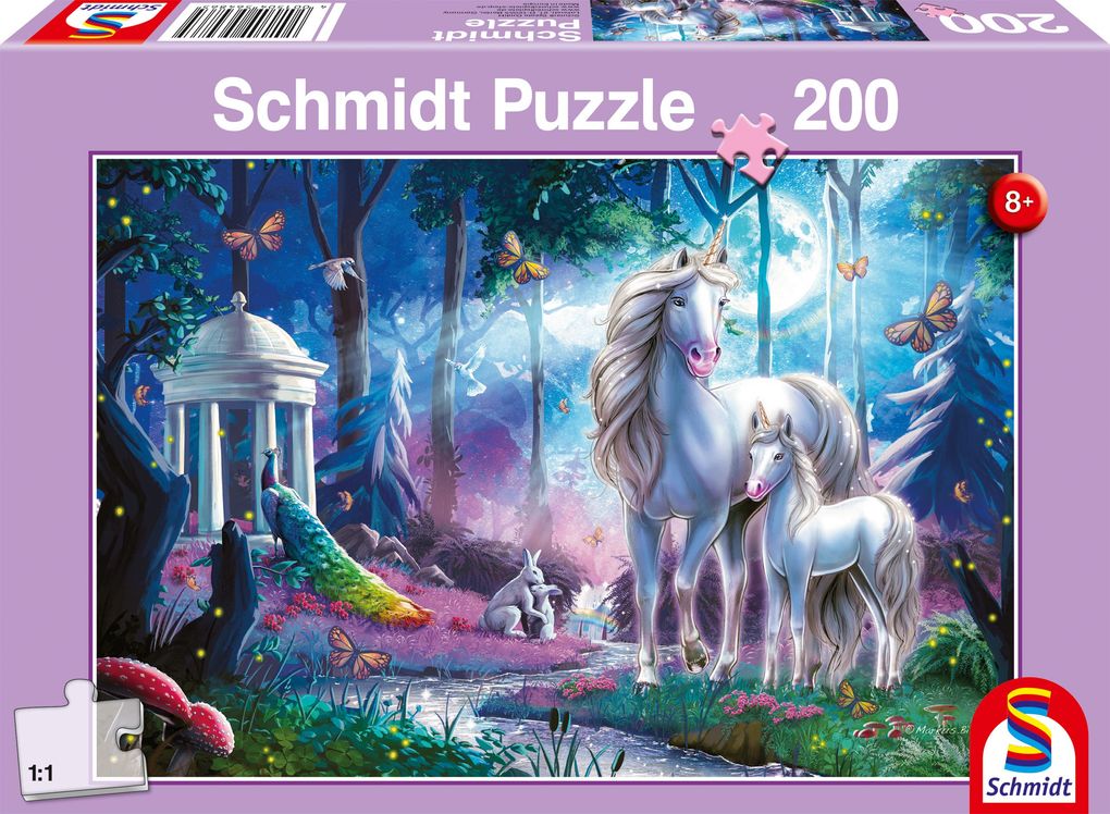 Schmidt Spiele - Einhornstute mit Fohlen 200 Teile