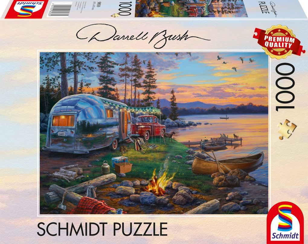 Schmidt Spiele - Darrel Bush: Campingidyll am See 1.000 Teile